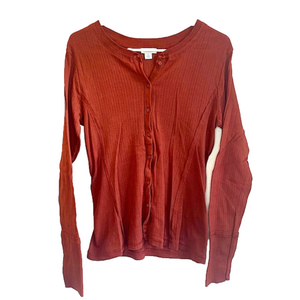 SUNDANCE CATALOG Textured Long Sleeve Henley